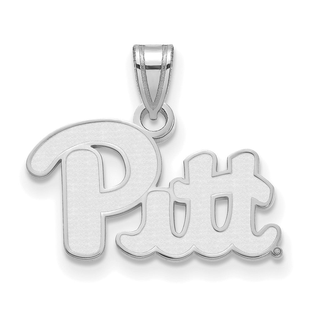 10K White Gold Logoart University Of Pittsburgh Small Pendant