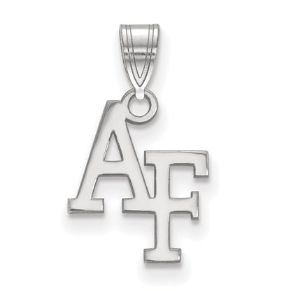 14K White Gold Logoart United States Air Force Academy A F Small Pendant