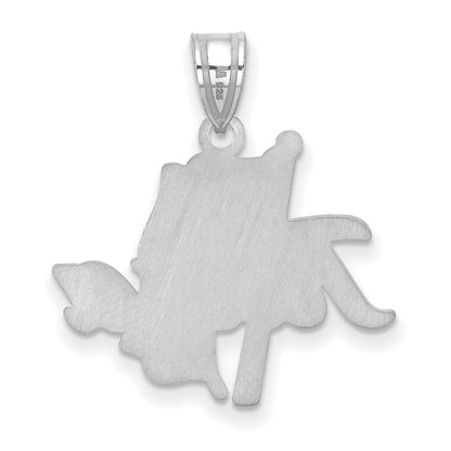 14K White Gold Logoart University Of Tulsa Large Pendant