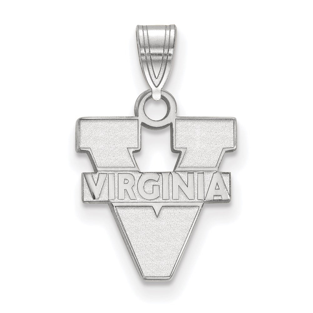 10K White Gold Logoart University Of Virginia Small Pendant