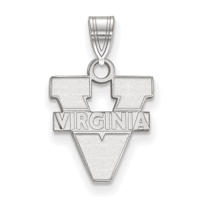 10K White Gold Logoart University Of Virginia Small Pendant