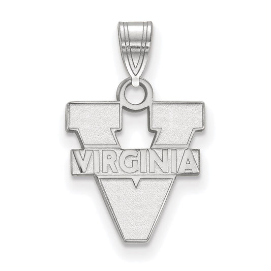 10K White Gold Logoart University Of Virginia Small Pendant