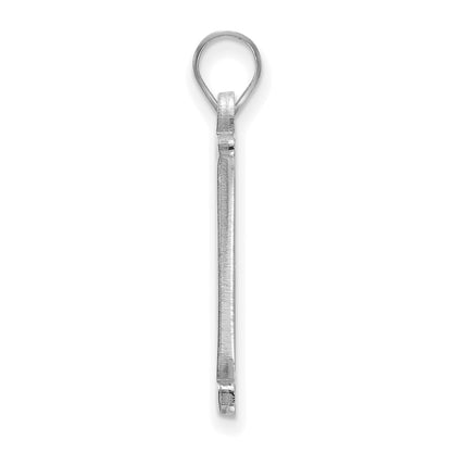 10K White Gold 10Kw Logoart Vanderbilt University Large Pendant