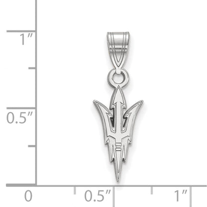10K White Gold Logoart Arizona State University Pitchfork Medium Pendant