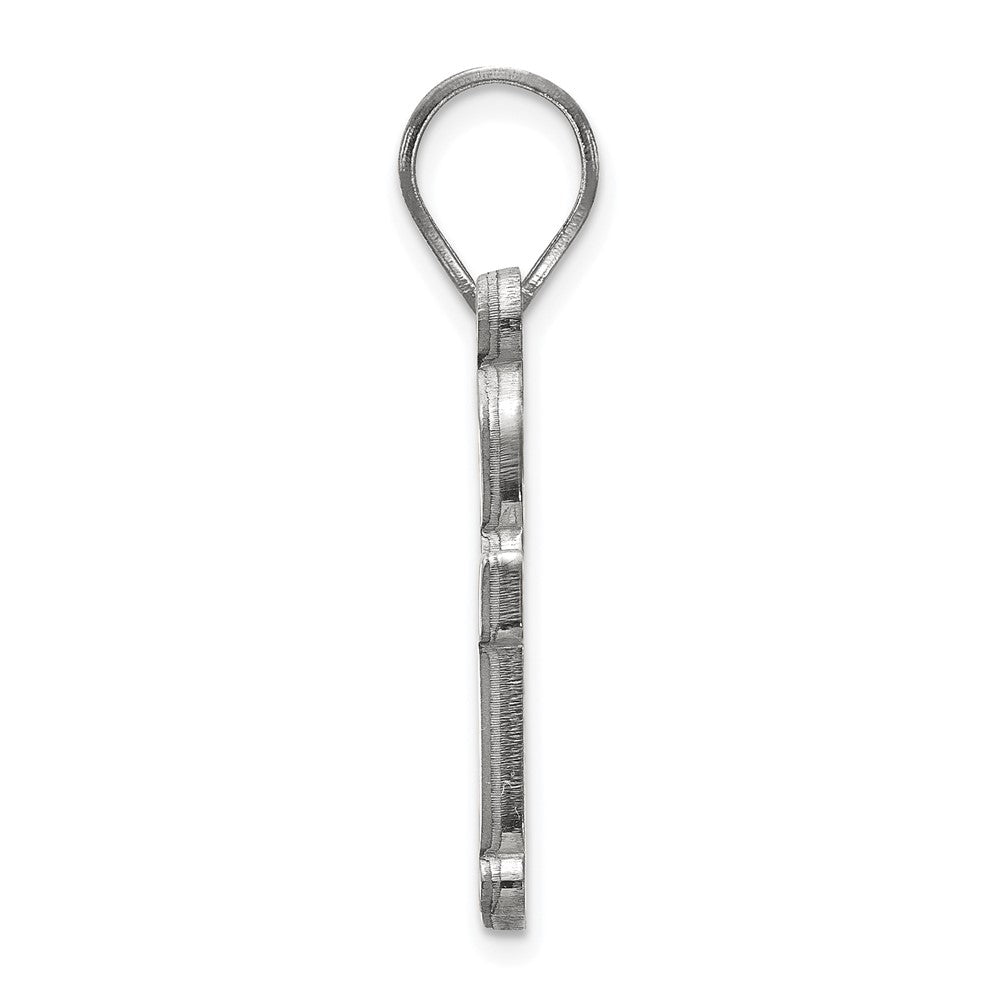 10K White Gold Logoart Baylor University Bears Medium Pendant