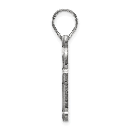 10K White Gold Logoart Baylor University Bears Medium Pendant