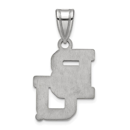 Sterling Silver Rhodium Plated Logoart Baylor University Bears Medium Pendant