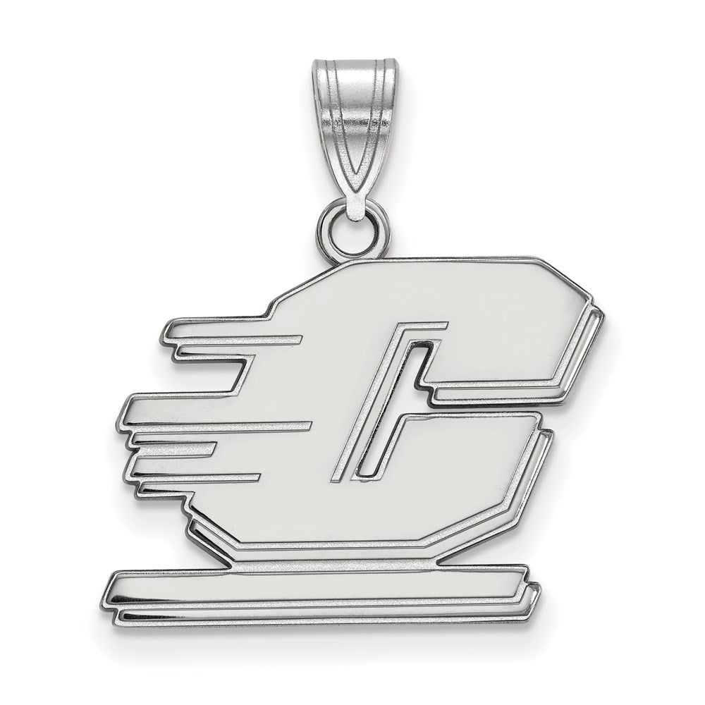 10K White Gold Logoart Central Michigan University Letter C Medium Pendant