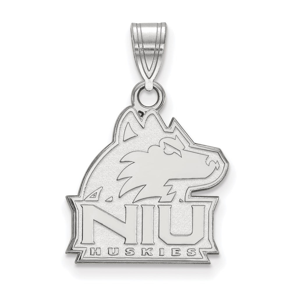 10K White Gold Logoart Northern Illinois University N I U Huskies Medium Pendant