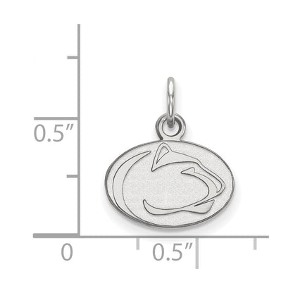 14K White Gold Logoart Penn State University Lion Extra Small Pendant