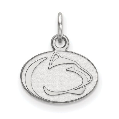 Sterling Silver Rhodium Plated Logoart Penn State University Lion Extra Small Pendant