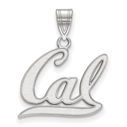 10K White Gold Logoart University Of California Berkeley Medium Pendant