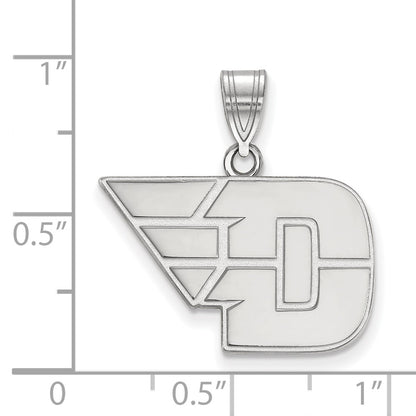 14K White Gold Logoart University Of Dayton Medium Pendant