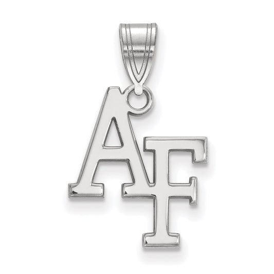 14K White Gold Logoart United States Air Force Academy A F Medium Pendant