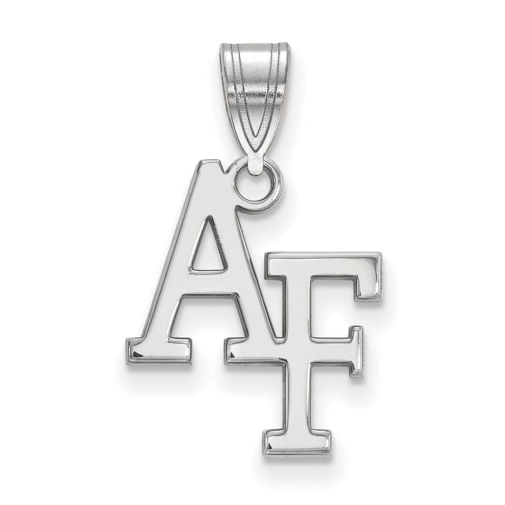 10K White Gold Logoart United States Air Force Academy A F Medium Pendant
