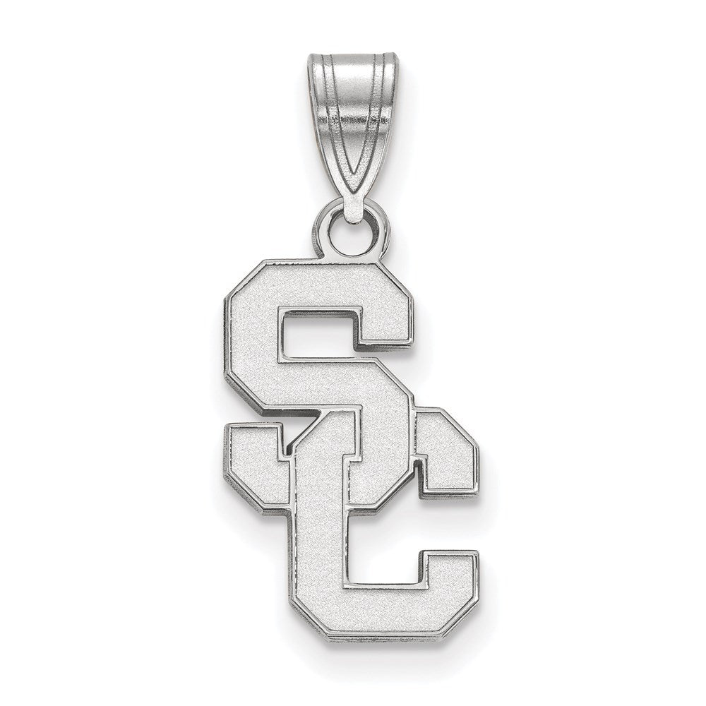 10K White Gold University Of Southern California S C Medium Pendant
