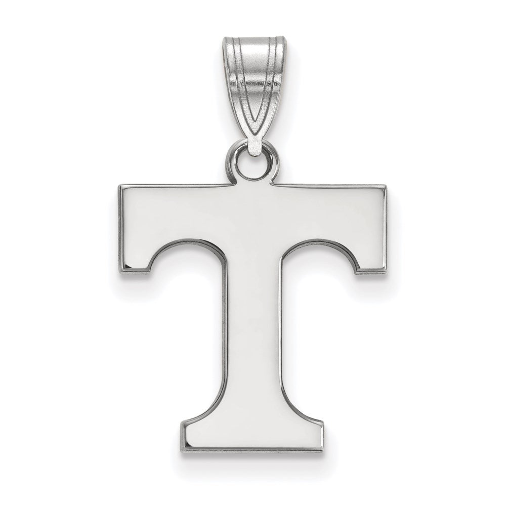10K White Gold Logoart University Of Tennessee Letter T Medium Pendant