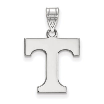 10K White Gold Logoart University Of Tennessee Letter T Medium Pendant
