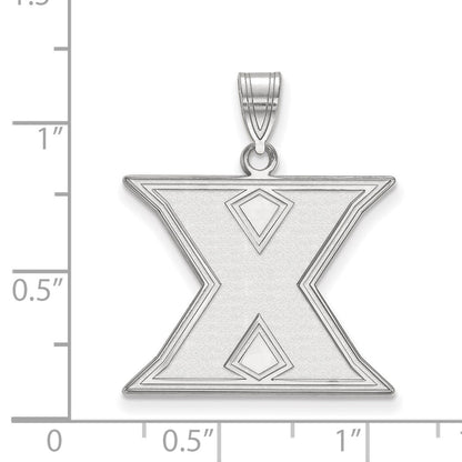 10K White Gold Logoart Xavier University Letter X Large Pendant