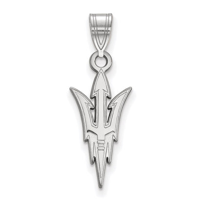 10K White Gold Logoart Arizona State University Pitchfork Large Pendant