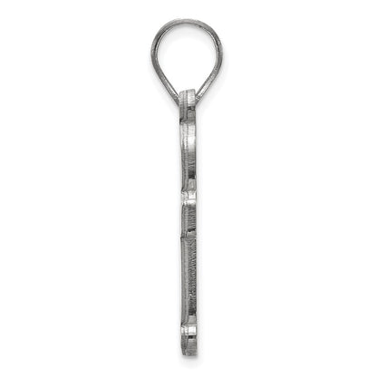 10K White Gold Logoart Baylor University Bears Large Pendant