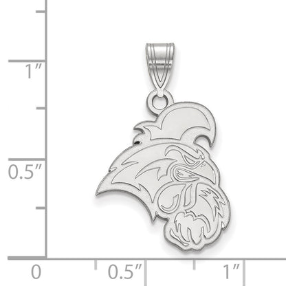 Sterling Silver Rhodium Plated Logoart Coastal Carolina University Chanticleer Large Pendant