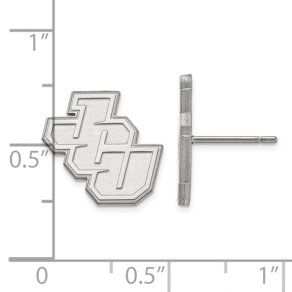14K White Gold Logoart John Carroll University Small Post Earrings
