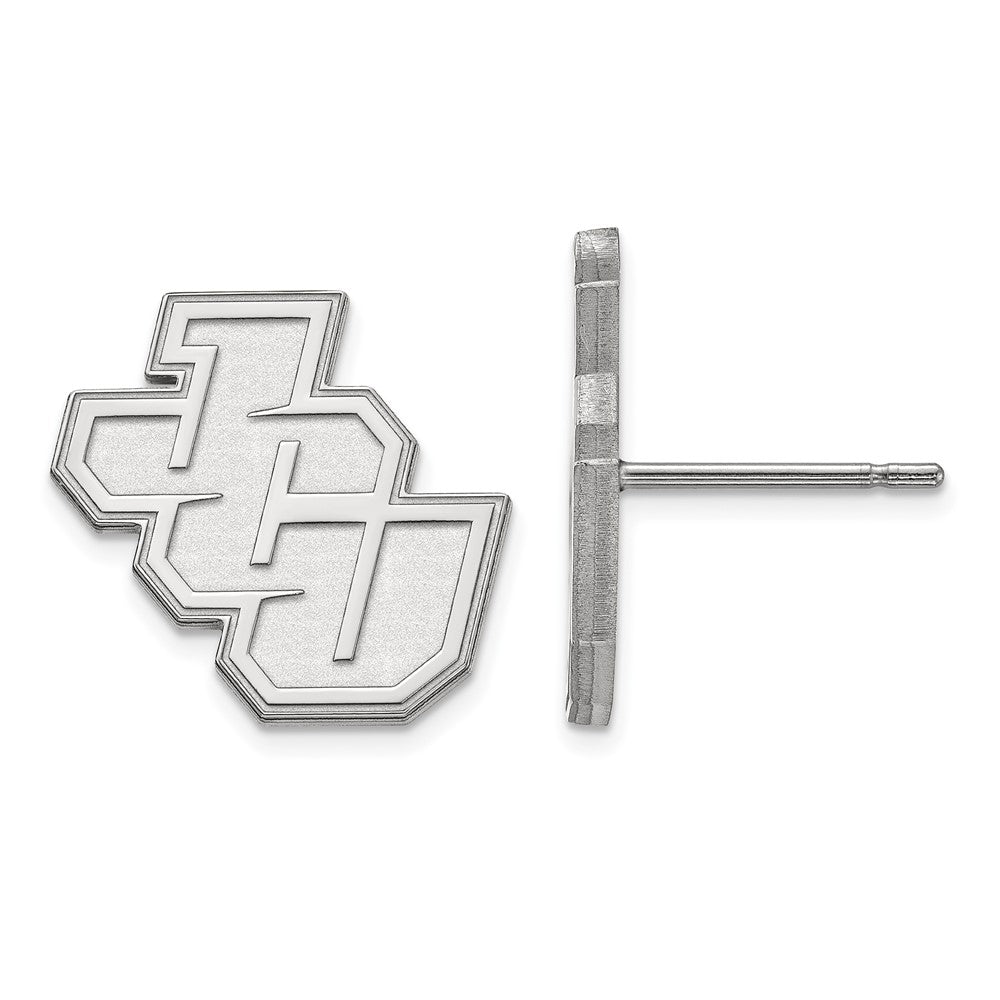 Sterling Silver Rhodium Plated Logoart John Carroll University Small Post Earrings