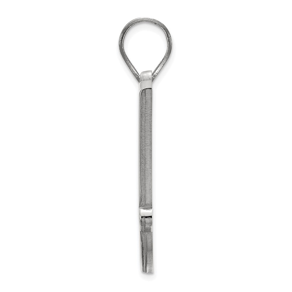 Sterling Silver Rhodium Plated Logoart Oklahoma State University O S U Large Pendant