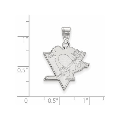 10K White Gold 10Kw Pittsburgh Penguins Large Pendant