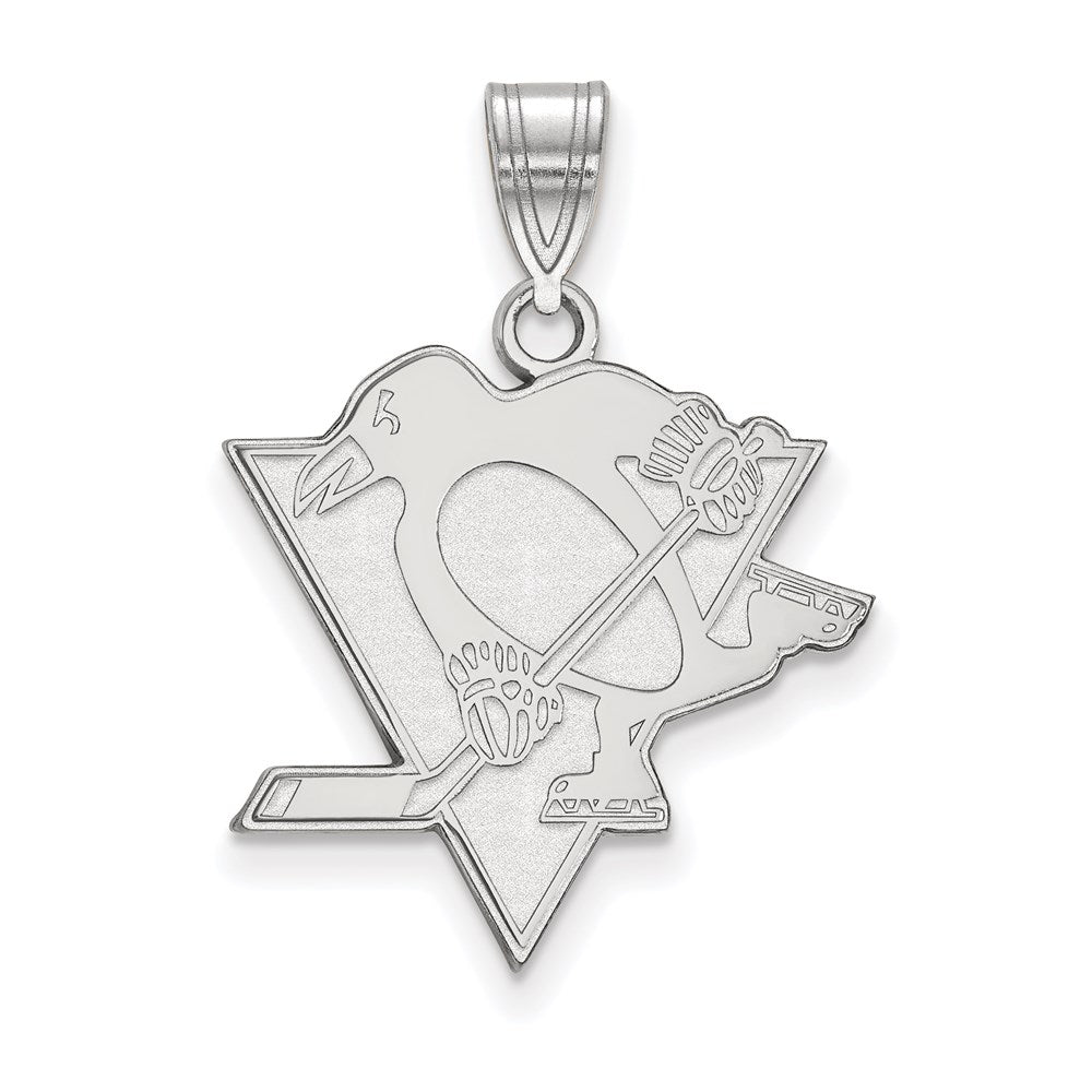 14K White Gold 14Kw Pittsburgh Penguins Large Pendant