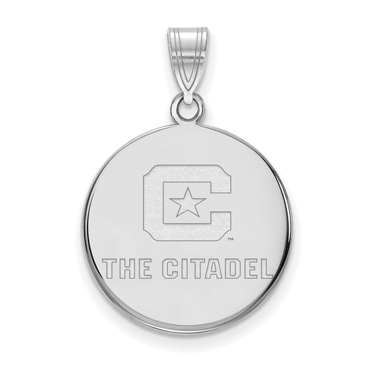 14K White Gold 14Kw Logoart The Citadel Large Pendant