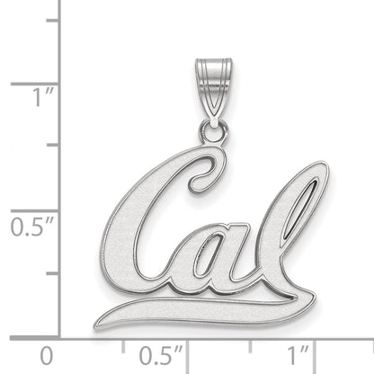 14K White Gold Logoart University Of California Berkeley Large Pendant