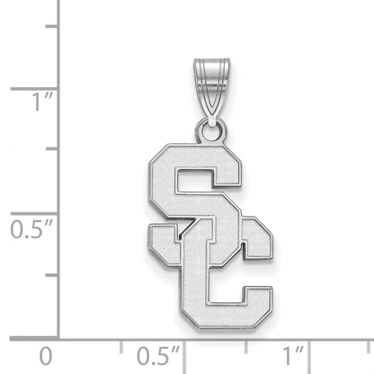 10K White Gold University Of Southern California S C Large Pendant