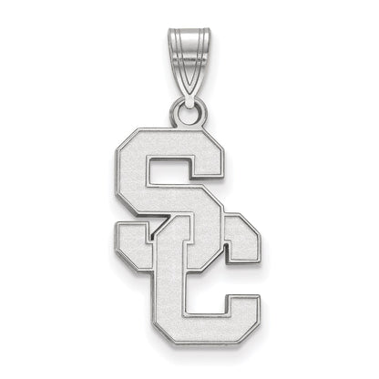 10K White Gold University Of Southern California S C Large Pendant