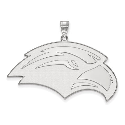 Sterling Silver Rhodium Plated Logoart University Of Southern Mississippi Eagle Extra Large Pendant