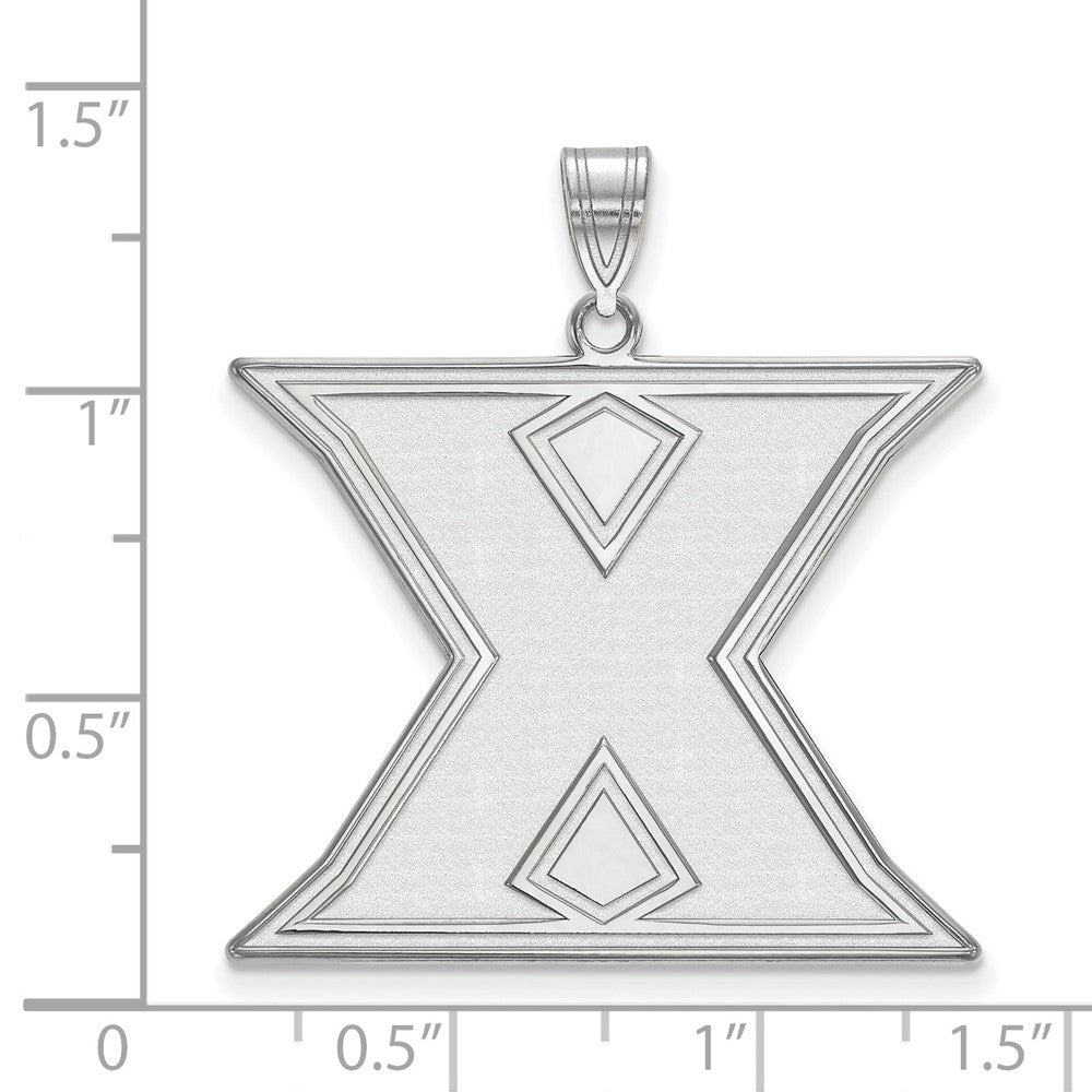10K White Gold Logoart Xavier University Letter X Extra Large Pendant