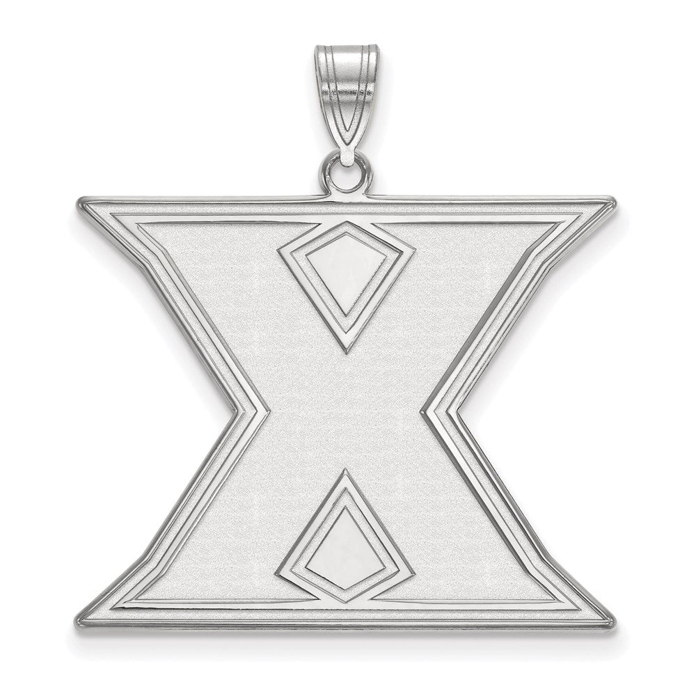 Sterling Silver Rhodium Plated Logoart Xavier University Letter X Extra Large Pendant