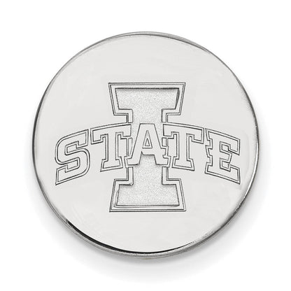 Sterling Silver Rhod-Pltd Logoart Iowa State University Lapel Pin