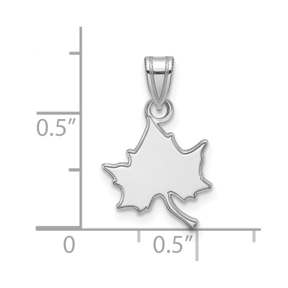 14K White Gold Logoart Indiana State University I S Small Pendant