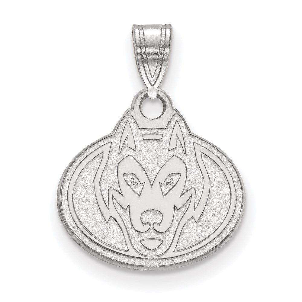 10K White Gold Logoart St. Cloud State University Husky Small Pendant