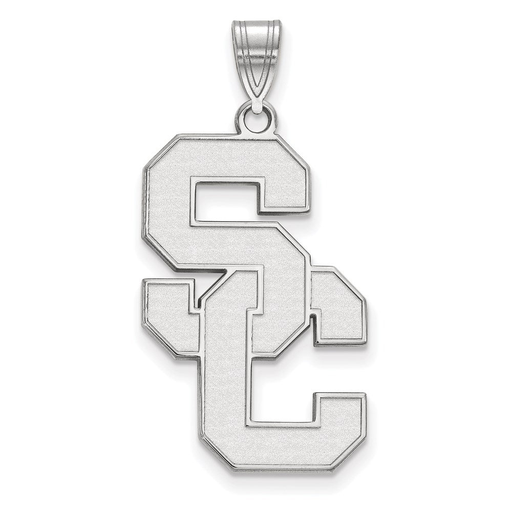 10K White Gold University Of Southern California S C Extra Large Pendant