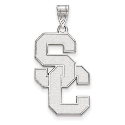 10K White Gold University Of Southern California S C Extra Large Pendant