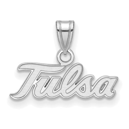 14K White Gold Logoart University Of Tulsa T U Small Pendant