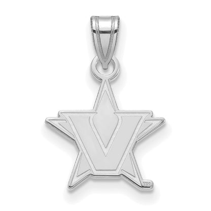 14K White Gold 14Kw Logoart Vanderbilt University Small Pendant
