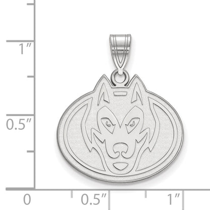 10K White Gold Logoart St. Cloud State University Husky Large Pendant