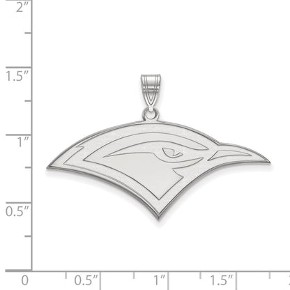 Sterling Silver Rhodium Plated Logoart University Of Tennessee At Chattanooga Mockingbird Large Pendant