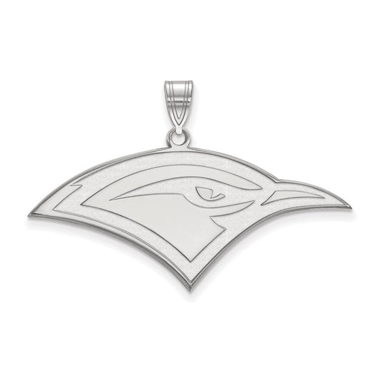 Sterling Silver Rhodium Plated Logoart University Of Tennessee At Chattanooga Mockingbird Large Pendant