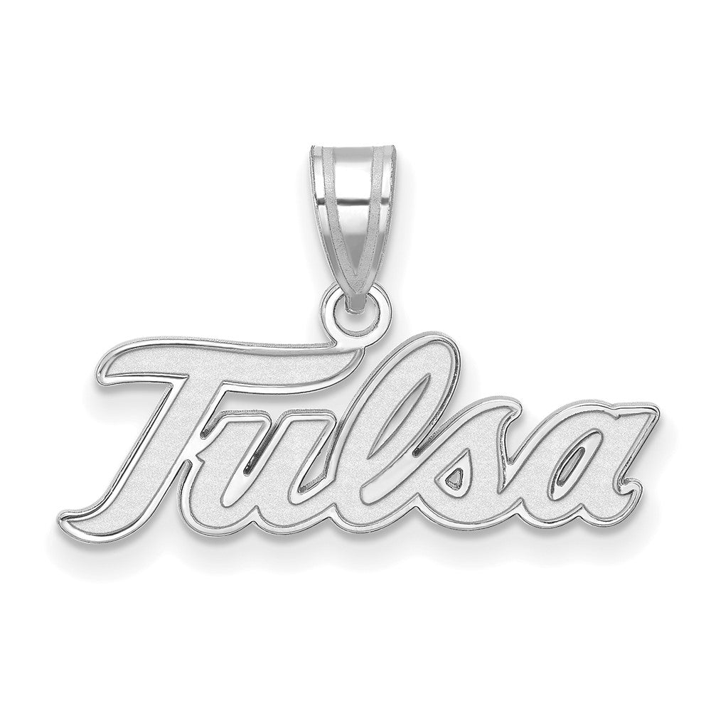 10K White Gold Logoart University Of Tulsa T U Large Pendant