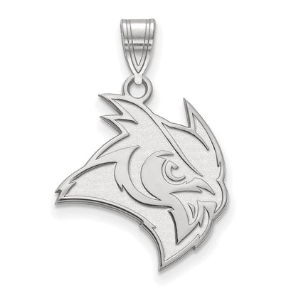 10K White Gold Logoart Rice University Owl Large Pendant